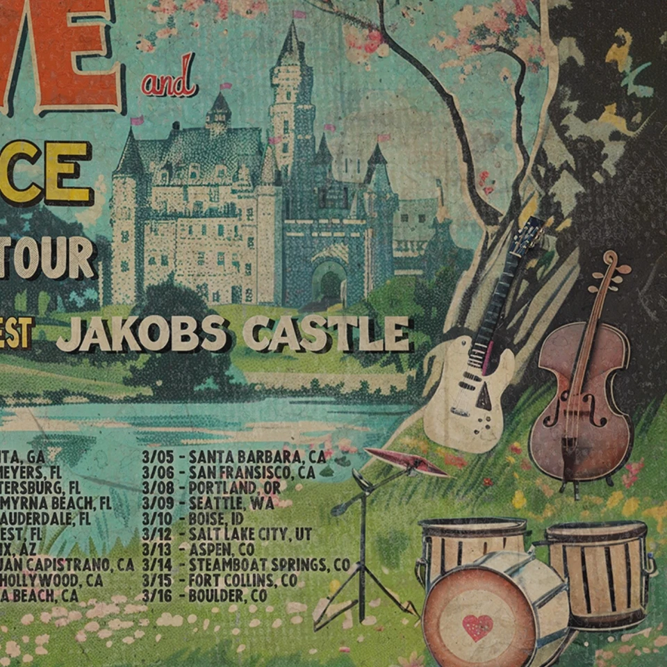 G. Love and Special Sauce Anniversary Tour Poster, Jakobs Castle Sublime Concert - Image 4 of 4