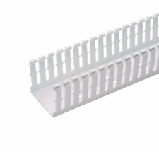 F1X1WH6, PANDUIT, 1"x 1" Type F, Slotted Wire Duct; White - LOT OF 120 FT