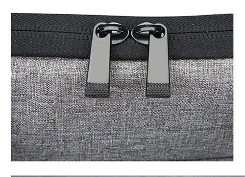 Light Gray 15.6" Laptop Bag Computer Handbag Zipper Style Waterproof Breathable - Picture 5 of 9
