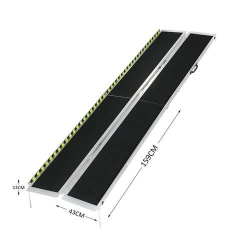 7/8/10 FT PORTABLE HANDICAP RAMP FOR WHEELCHAIR STEPS HOEM ENTRANCE 4 FOLDS - Picture 2 of 23