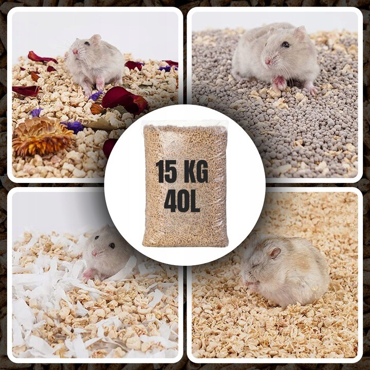 Premium Cat Litter Wood Pellet 5L, 15L, 30L, 60L Non Clumping, Ultra