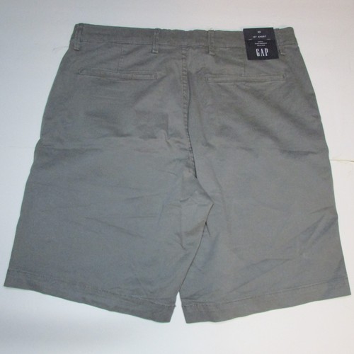 NEW Gap Khakis 10” Casual Shorts Gray Gapflex Stretch Men’s Size 33 - Picture 2 of 4