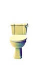 Primrose Yellow Art Deco / Edwardian Toilet Pan And Cisten