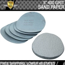 10PC 5Inch Dry 400 Grit Auto Sanding Disc Sandpaper Sheet Sand Paper PSA