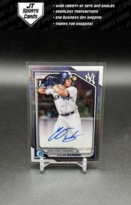 2024 Bowman Chrome Caleb Durbin CPA-CD 1st Refractor Auto /499 New York Yankees