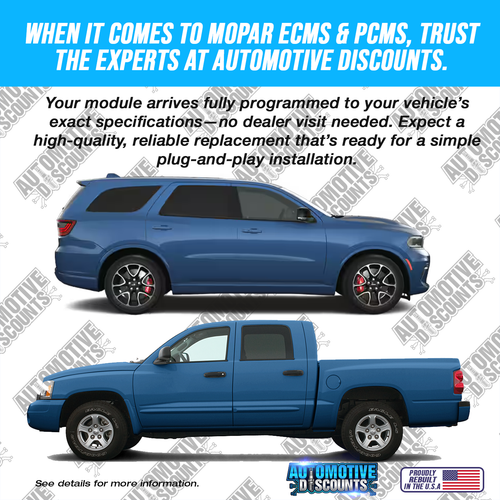 2008 Dodge Dakota 3.7 M/T ECM PCM ECU Engine Computer Programmed 05150302 - Picture 2 of 5