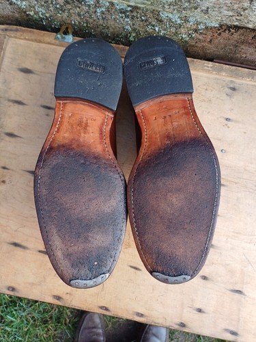 SCARPE CHURCH’S OXFORD PELLE MARRONE CHIARO UK8.5 UOMO OTTIME CONDIZIONI - Foto 9 di 10