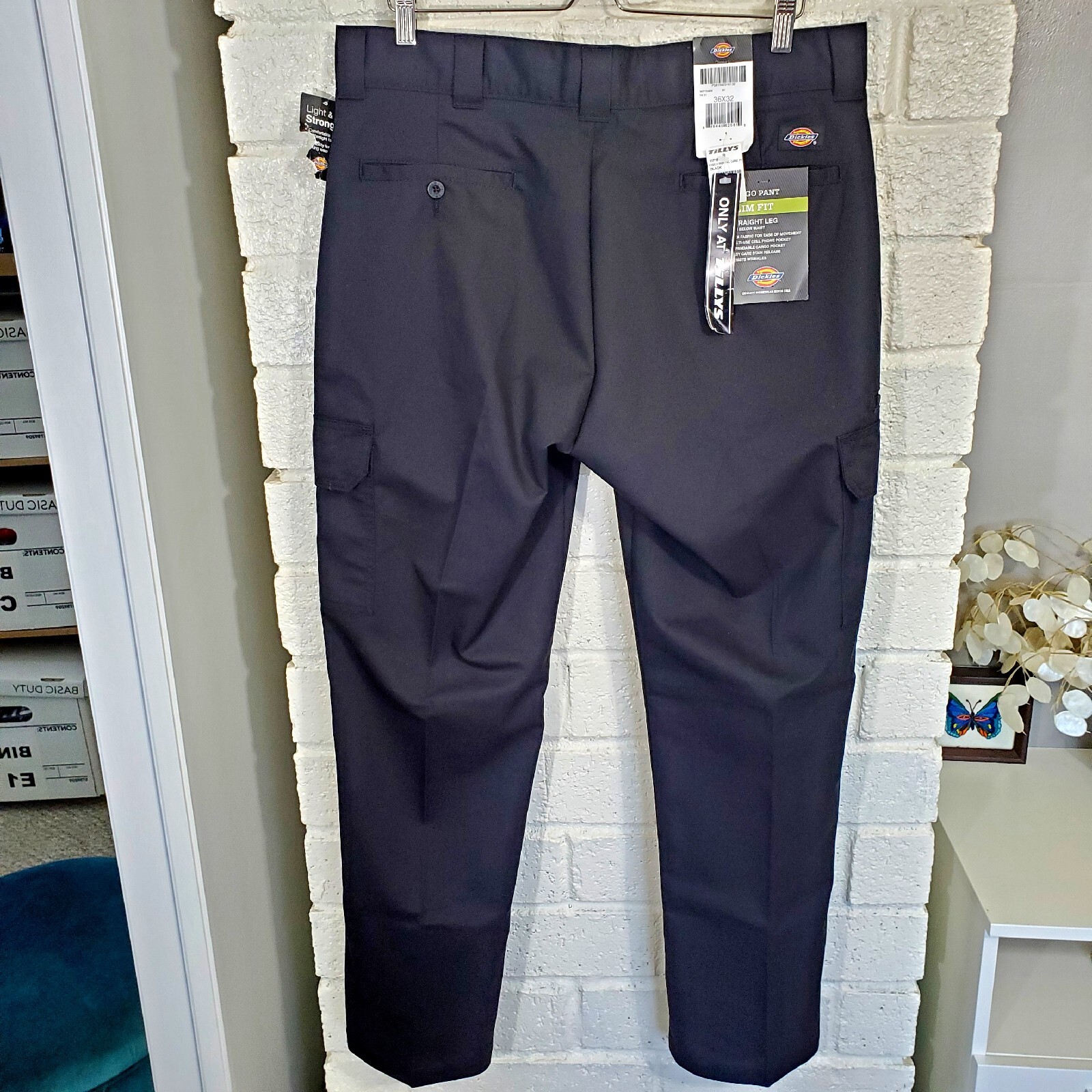 Dickies Cargo Pants Mens Size 36 X 32 Slim Fit Straight Leg Flex
