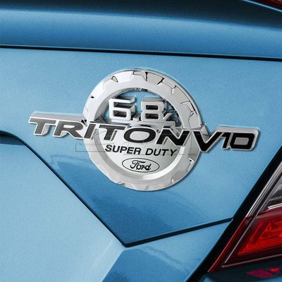 FORD TRITON V10 Emblem SATIN CHROME