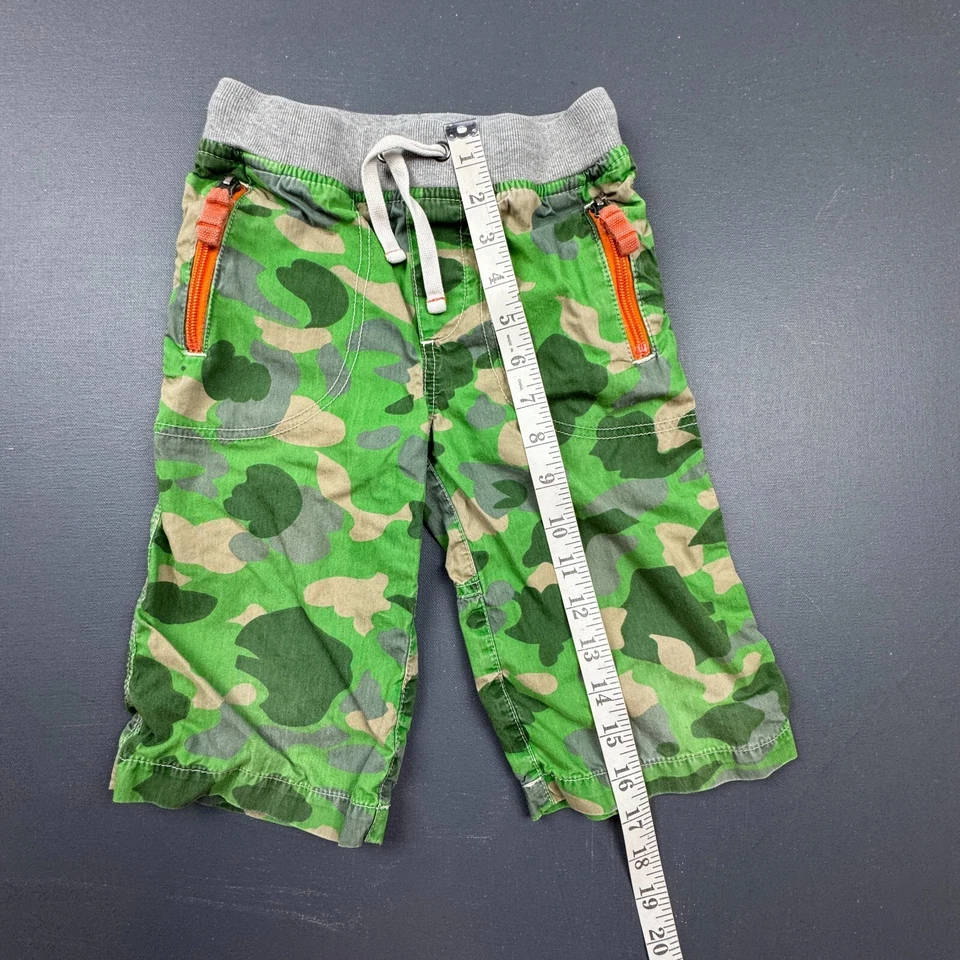 Pantalones Cortos Carga Mini Boden Camuflados Verde Niños 6Y Bolsillos con Cordón Informales Jugar Foto 3 de 4