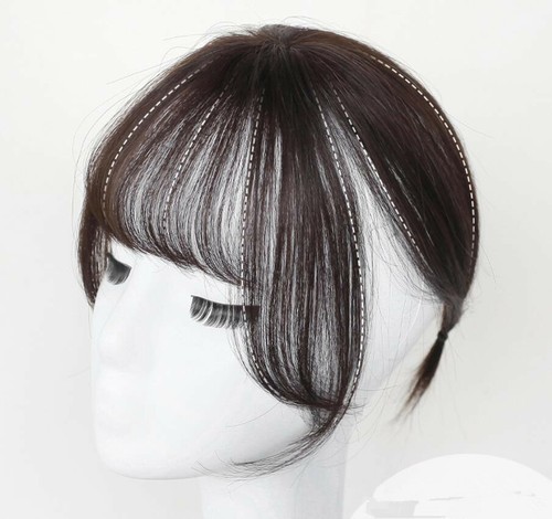 Clip in 3D Air Pony Echthaar Pony für Frauen Einteiler Clip on Topper - Bild 4 von 6