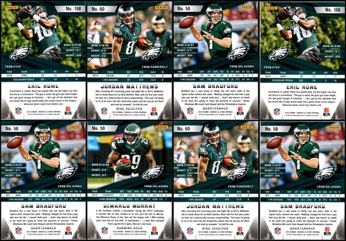 2015 Panini Rookies & Stars Philadelphia Eagles (8) Card Lot - MUST-HAVE ITEM... - Picture 2 of 2