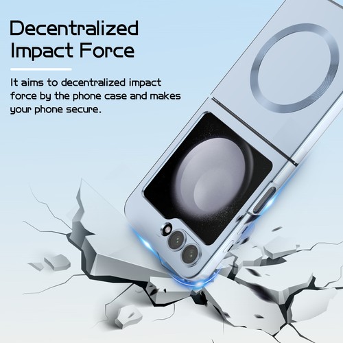 Funda magnética a prueba de golpes TPU para Samsung Galaxy Flip 6 película de lente incorporada - Imagen 39 de 66