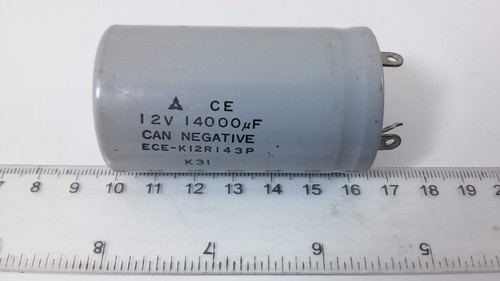 Condensador CE 12V 14000 uF CAN NEG ECE-K12R143P soldadura electrolítica de aluminio - Imagen 3 de 6