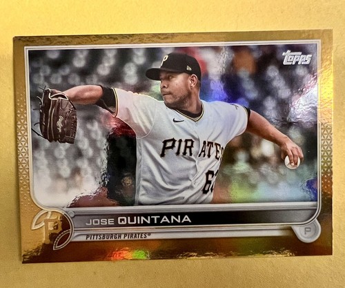 JOSE QUINTANA Topps Lot 2021 Green /499 + 2022 Gold Foil Pirates Angels Mets - Picture 3 of 5