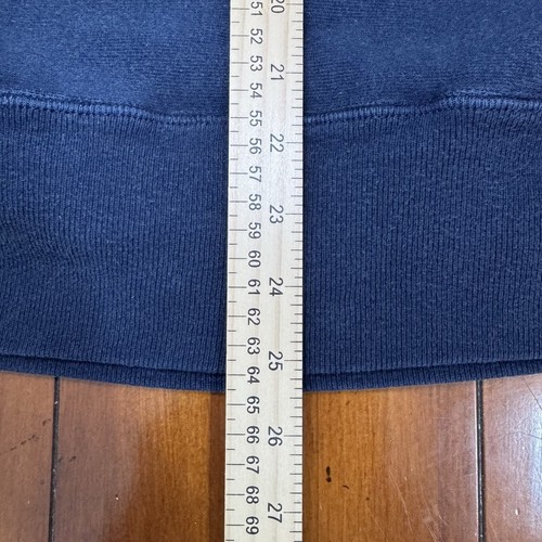 Vintage Champion Reverse Weave Crewneck Sweatshirt Navy Blue 90s USA M/L - Picture 10 of 11
