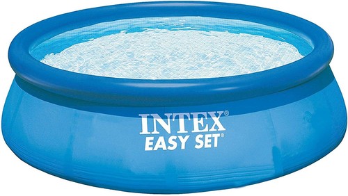 8 Foot INTEX Inflatable Easy Set Portable Swimming Pool Backyard Above Ground - Picture 2 of 6