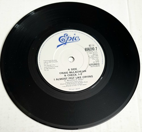 Craig McLachlan - I Almost Felt Like Crying - UK Issue 7" CUBE Pack - 1990 - Picture 6 of 7