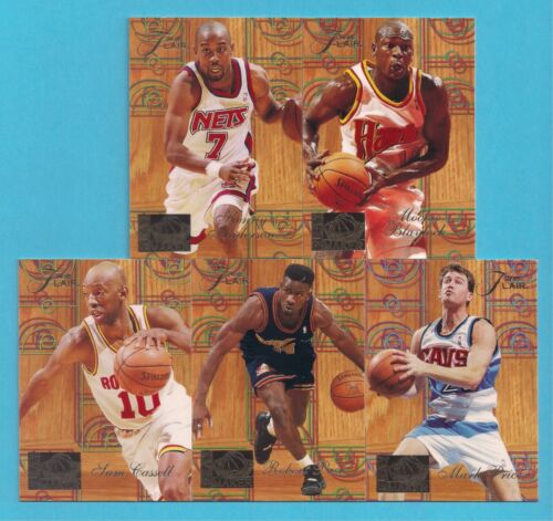 1994-95 Flair Playmaker Lot of 5:  Anderson | Blaylock | Cassell | Pack | Price - Picture 1 of 12