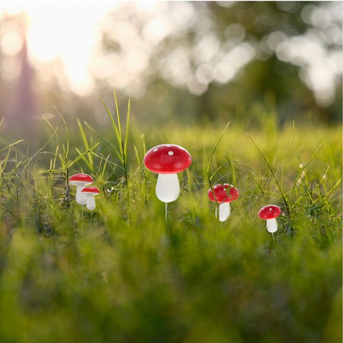 50 Pcs Foam Mushroom Insert Cute Fake Mushrooms Mini Realistic Plants