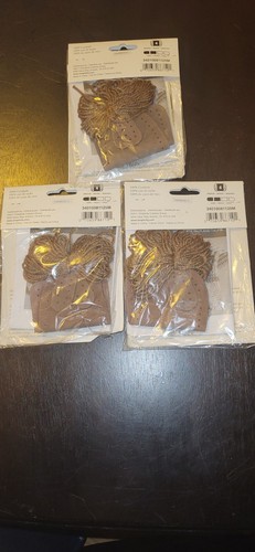 New Lot Of 3 New In Package Tan Starting Points Suede Mitten Palms - Picture 2 of 2