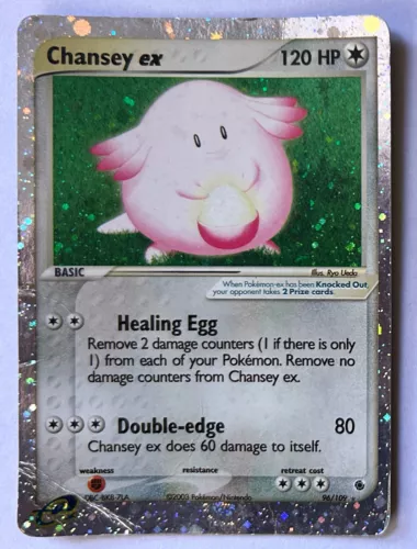 Chansey ex #96/109 Pokémon Card - Ruby & Sapphire 2003 RARE