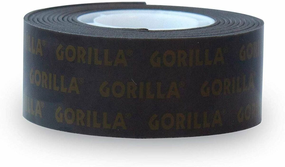  Gorilla - Heavy Duty Double Sided Mounting Tape, Weatherproof,  1 x 60, Black, (Pack of 2) : Office Products