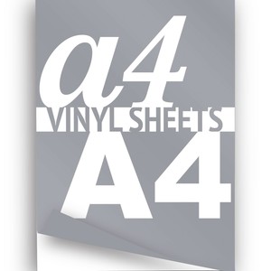 printable vinyl a4 sheet 297x210mm 2 x self adhesive sheets gloss