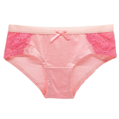 Lotto Di 3/6/12 Slip Donna In Cotone E Pizzo, Vita Bassa, Colori Solidi, Taglie XS S M