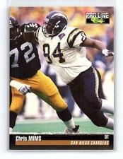 1995 Pro Line Chris Mims San Diego Chargers #58