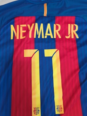 FC Barcelona NEYMAR JR 11番シャツ FC Barcelona La Liga Neymar Jr 11 Yth Navy Shirt Outerstuff