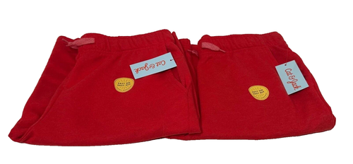 Cat & Jack Boys Red Shorts Drawstring Tie Front w/ Pockets 2pk- Size XXL 18 - Picture 3 of 5