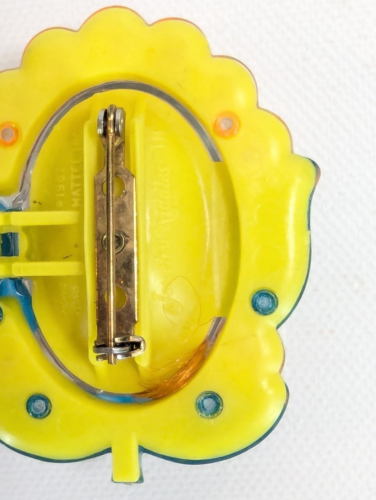 Vintage Liddle Kiddles Jewelry Flower Doll Lucky Locket Pin Brooch 1967 Mattel - Picture 10 of 12