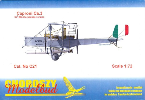 Choroszy Models 1/72 Italian CAPRONI Ca.3 Torpedo Bomber - Picture 1 of 3