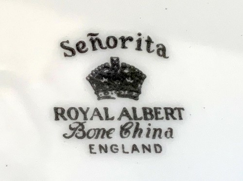 Vintage Royal Albert Senorita Large Sandwich Tray First Quality - Picture 6 of 6