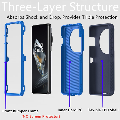For Oneplus 12 Case, Heavy Duty Defender Case Dustproof Shockproof Protection 3 - Picture 2 of 12