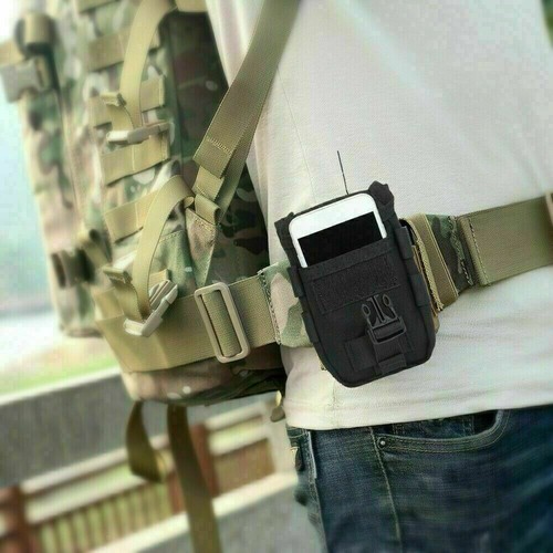Military Tactical Mobile Phone Pouch EDC Utility Waist Belt Bag Pack Holder Case - Picture 8 of 14
