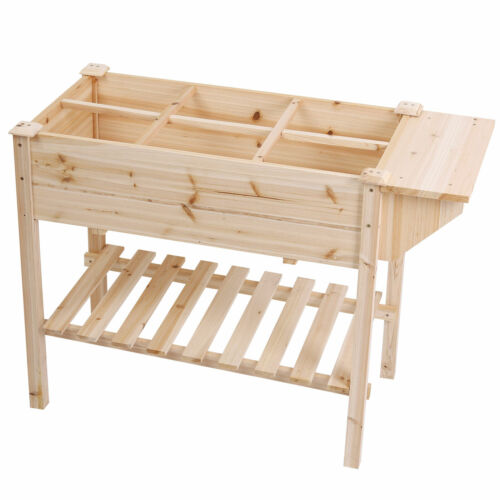 Heavy Duty Elevated Planter Box Raised Garden Bed Kit Vegetable Herb Patio Grow - Picture 32 of 64