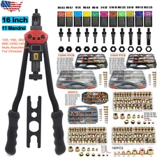 Rivet Gun Kit Rivnut Thread Setting Tool Nut Setter NutSert Metric SAE Riveting