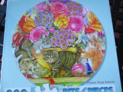 Rompecabezas Artístico Amy Rosenberg Redondo 300 Piezas 20" "Gatitos Florería" Gran Formato - Imagen 2 de 2