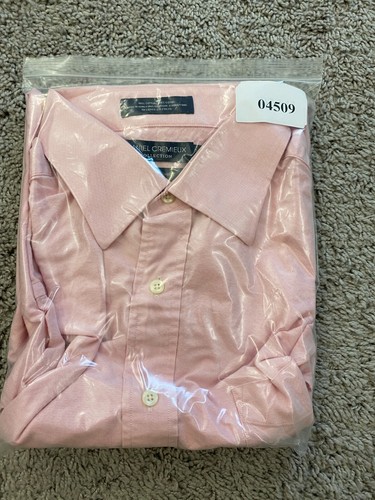 Daniel Cremieux Button Up Shirt Mens 17.5 35 Richard Shirt Pink - Picture 11 of 11