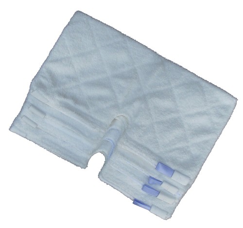 New- RECTANGLE Shark Steam Pocket Mop Pads White Washable Microfiber Replacement - Picture 5 of 10