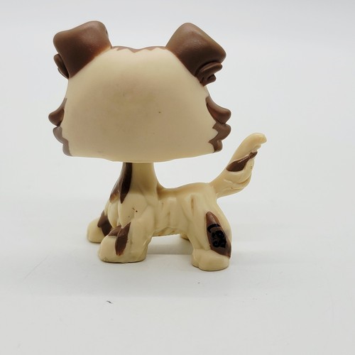 Littlest Pet Shop Rare 2210 Vacation Collie Tan Brown Zig Zag Purple Eyes - Picture 4 of 14