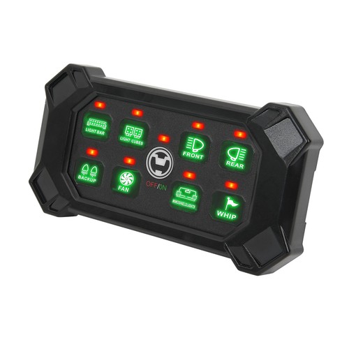 RGB 8 Gang Switch Panel w/Wireless Remote Control Circuit Box Offroad Truck Boat - Picture 20 of 21