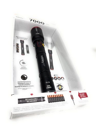 Infinity X1 7000L Dual Power wiederaufladbare Taschenlampe 7000 Lumen CREE LED - Bild 8 von 11