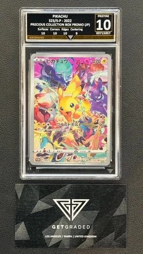 GG 10 Pikachu Precious Collector Box Promo 323/S-P 2022 GetGraded not PSA 10