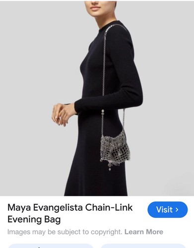 Maya Evangelista~**RARE** Chain Link Metal Evening Bag~VINTAGE & FABULOUS!!!! - Picture 16 of 24