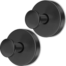 Black Suction Cup Hooks for Door Wreaths, 2025 Upgraded Style 22Lbs