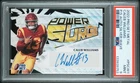 2022 Pro Set Caleb Williams POWER SURGE Silver Wave Rookie Auto #'D 29/40 PSA 9