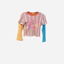 JUNIORS MULTI COLORED SARA SARA Y2K TOP